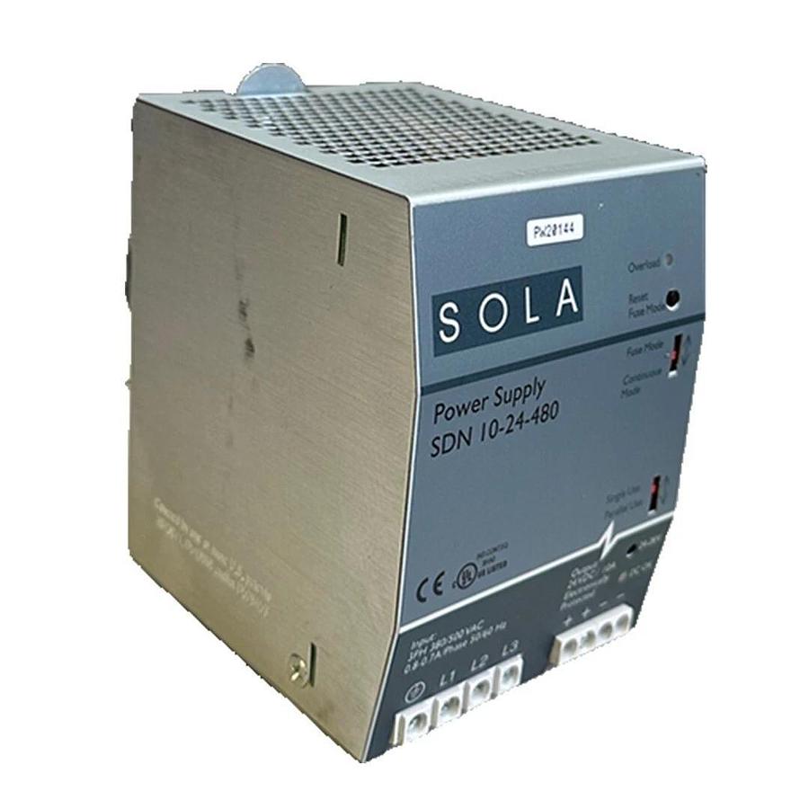 Used EMERSON SOLA SDN 10-24-480 / SDN1024480 POWER SUPPLY 3-PH 380/500VAC 50/60Hz