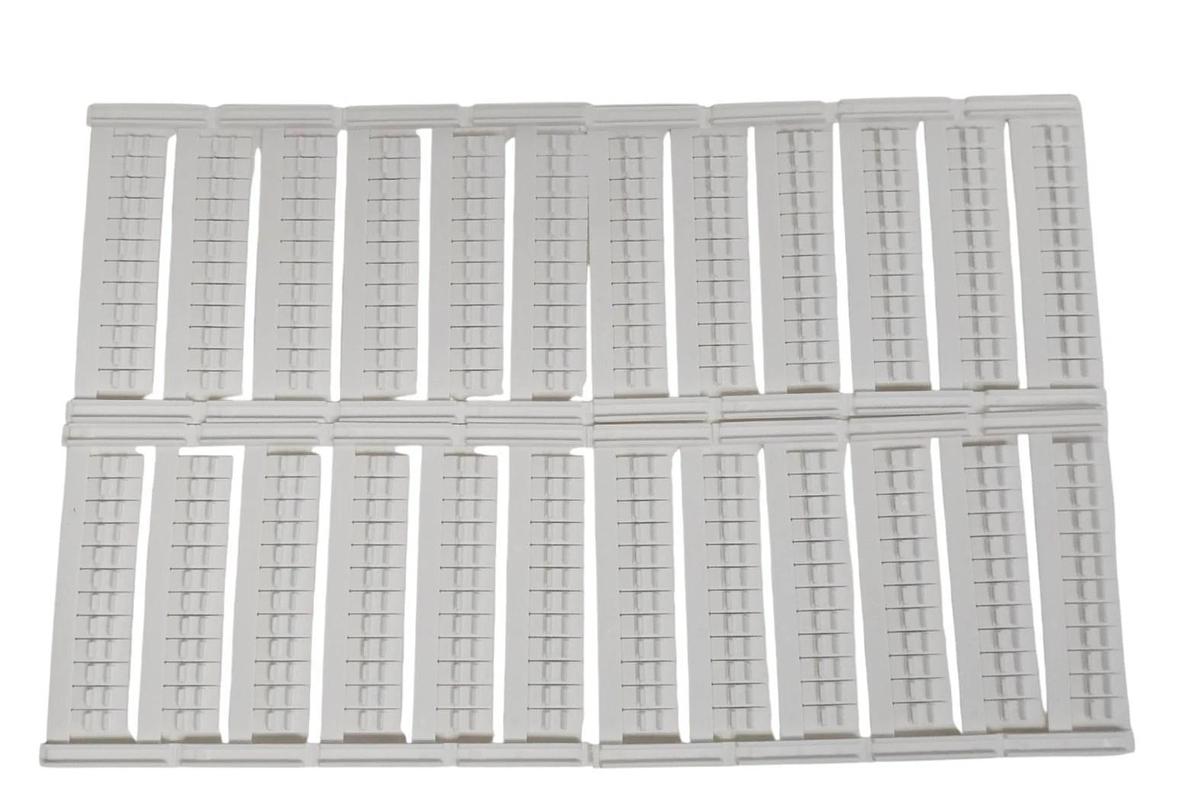 LOT OF 20 NEW ALLEN BRADLEY 1492-MC6X10 SNAP-IN MARKERS, BLANK 1492MC6X10