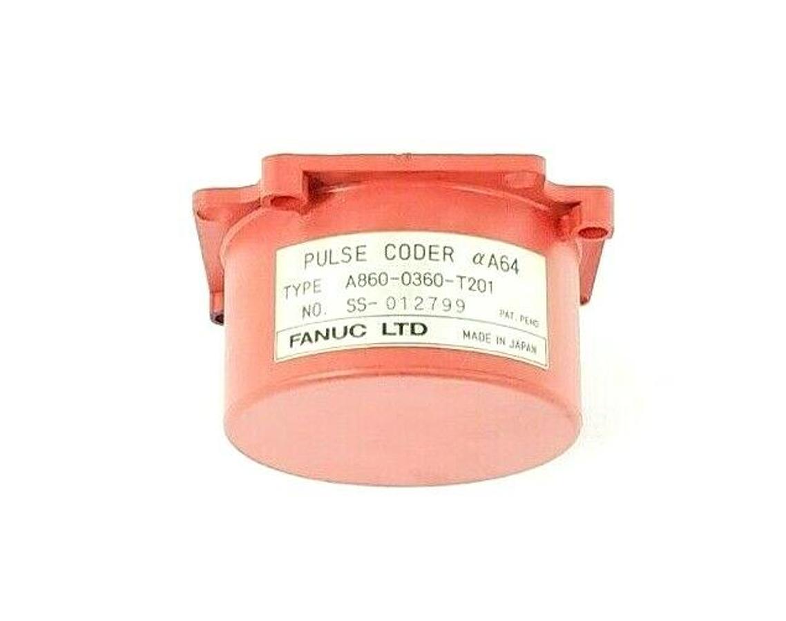 Used FANUC A860-0360-T201 PULSE CODER RED CAP NO. SS-012799