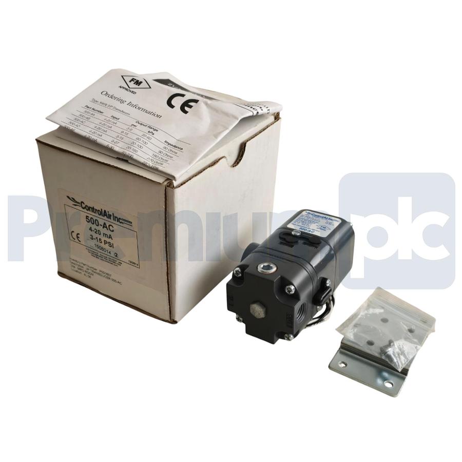Used ControlAir 500-AC TYPE 500X I/P TRANSDUCER 4-20mA 3-15PSIG OUT/IN 18-100PSIG NEW