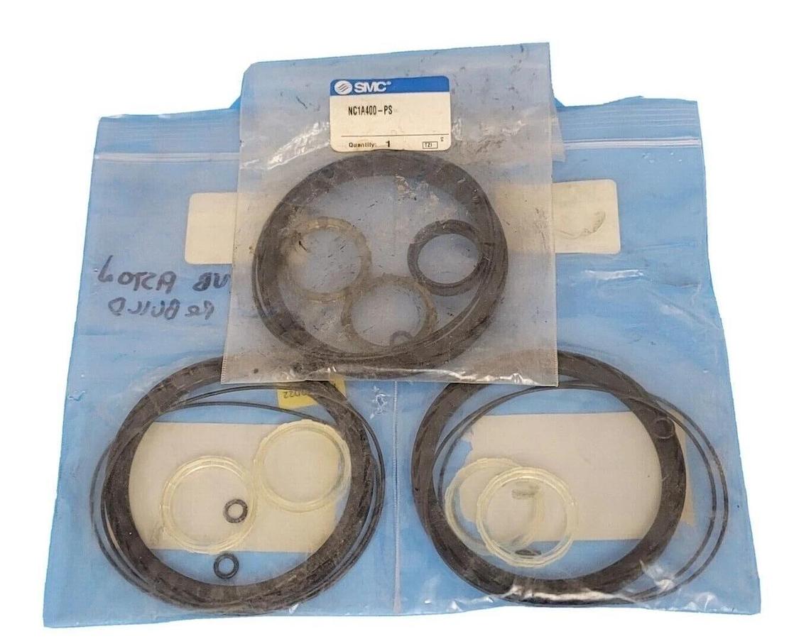 Used LOT OF 3 NEW SMC NC1A400-PS SEAL KITS