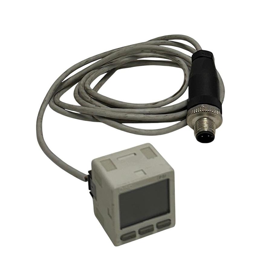 Used SMC ISE20-P-P / ISE20PP DIGITAL PRESSURE SWITCH 12-24VDC 25mA POSITIVE USNP