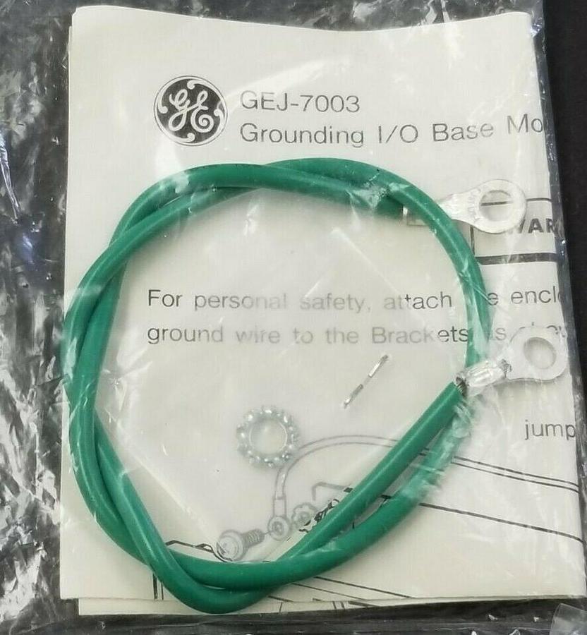 Used NEW GENERAL ELECTRIC IC610CBL151A CPU CASSETTE CABLE W/ GEJ-7003 GROUND CABLE