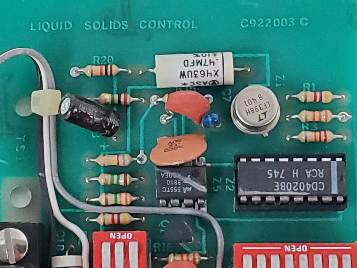Used LIQUID SOLIDS CONTROLS C922003 C PC BOARD C922003C