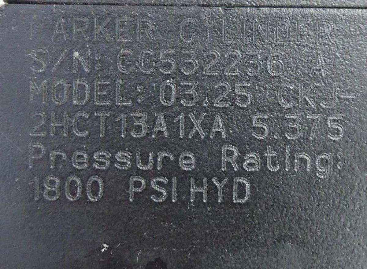 NEW PARKER 2 STAGE HYDRAULIC CYLINDER SER. 2H, BORE: 03.25 STROKE: 5.375, 2.250