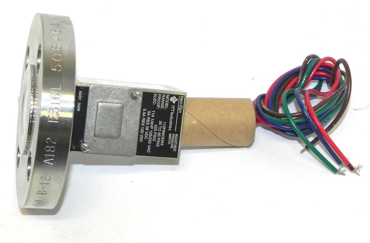 NEW NEO-DYNE 112P84C6343 ADJUSTABLE PRESSURE SWITCH