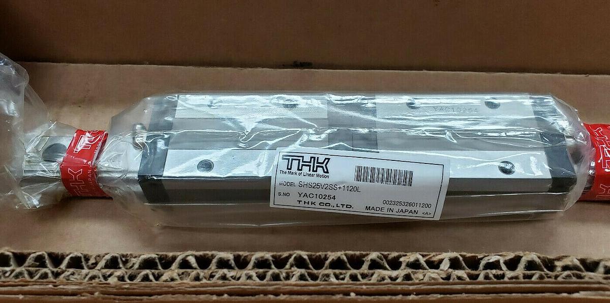 Used NEW THK SHS25V2SS + 1120L LINEAR GUIDE RAIL BEARING