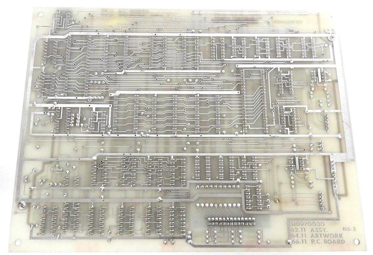 Used REPAIRED INK JET SID970030 PRINT SEQUENCER 62.11 P.C.B. ASSY