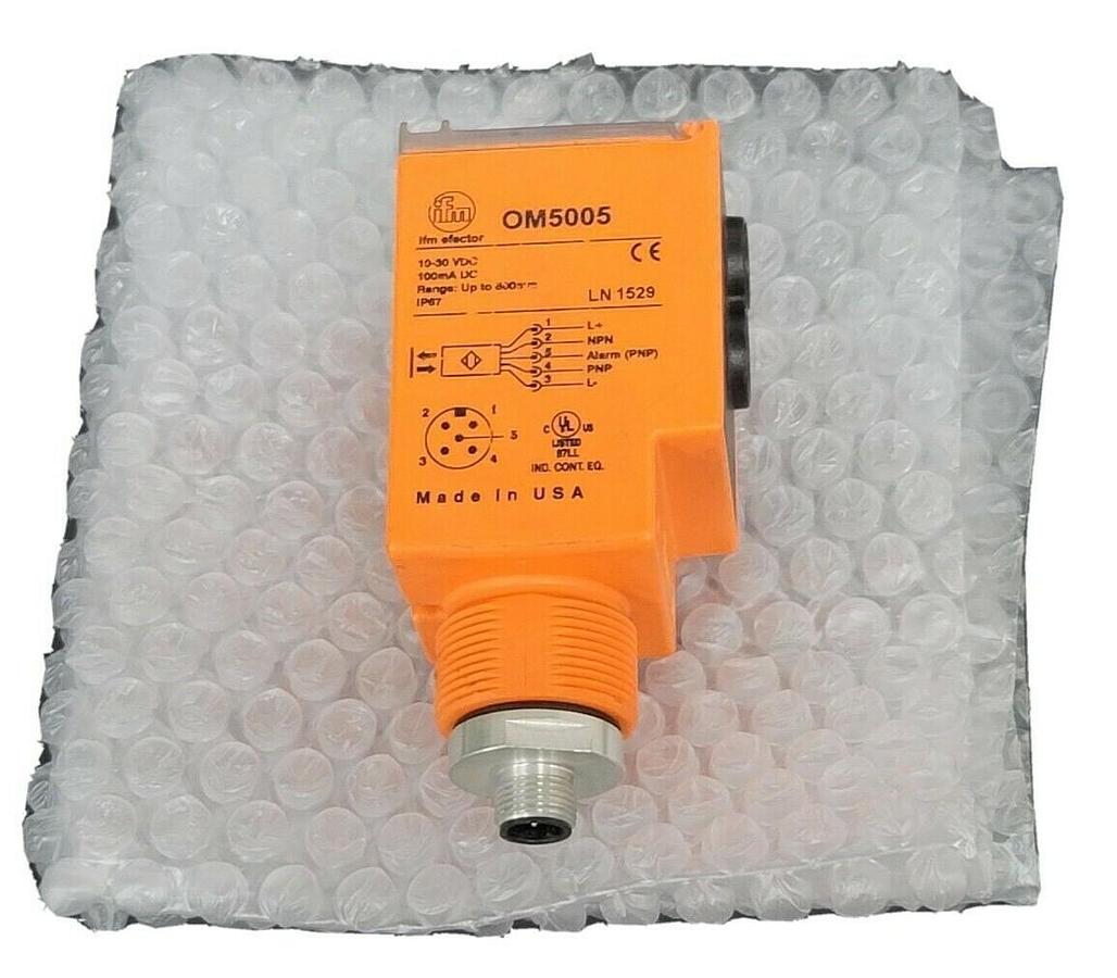 Used IFM EFECTOR OM5005 FIBRE-OPTIC AMPLIFIER 10-30VDC 100mA