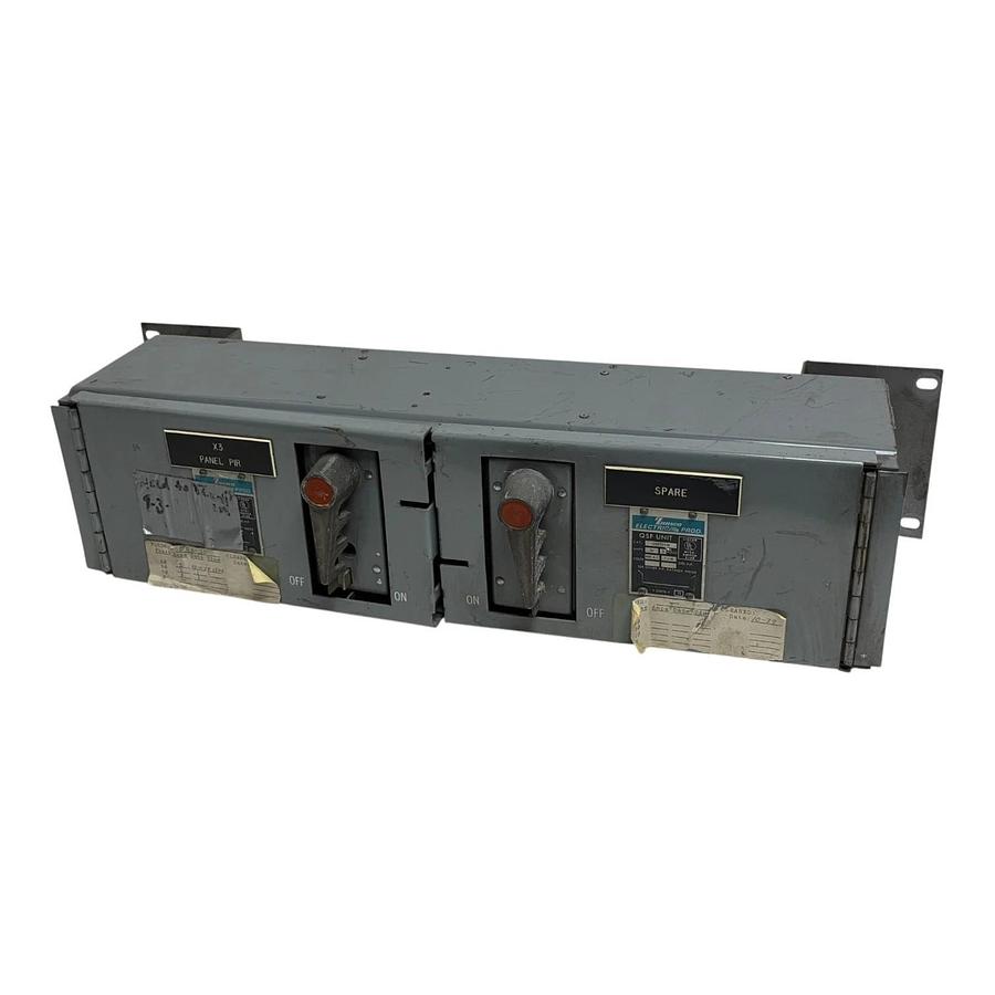 Used Zinsco QSFT353B QSF Unit Busway Plug Disconnect Switch 30A 600V 3 Pole Dual