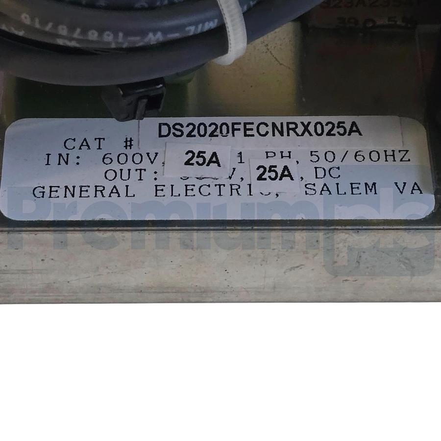 Used GE DS2020FECNRX025A | DS2020FECNRX025 Mark V Field Exciter Controller 25A NSNP
