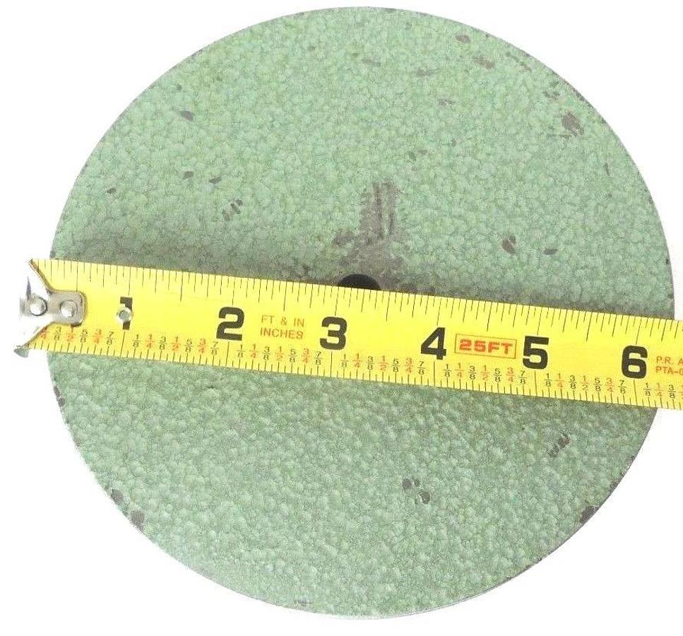 Used GREEN CAST IRON V-BELT PULLEY P/N: SU-Z-03, 6-1/2" O.D