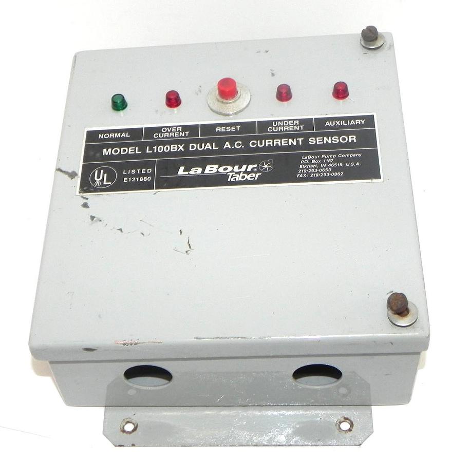 Used LABOUR TABER MODEL L100BX DUAL A.C. CURRENT SENSOR