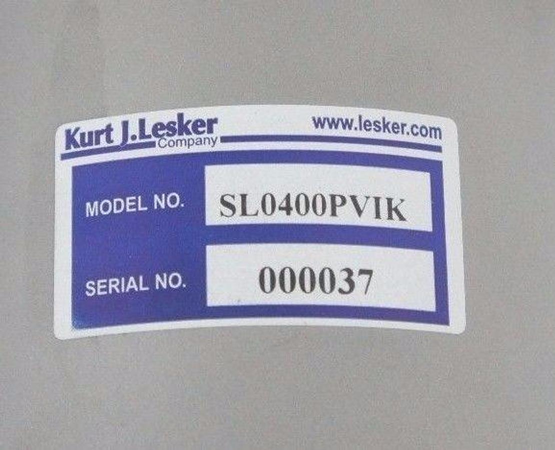 Used KURT J. LESKER SLO400PVIK INLINE VALVE ISO 100 BELLOWS SEALED 4" STAINLESS STEEL