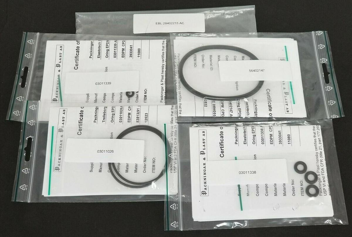 Used NEW GE HEALTHCARE 28-4022-15 O-RING KIT BT 6mm & 3/8'' EPDM EBL 28402215 AC
