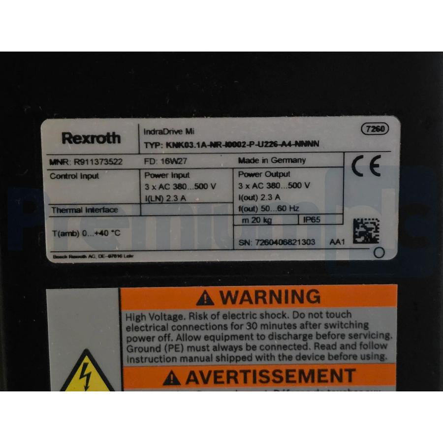 Used Rexroth R911373522 | CHOKE KNK03.1A-NR-I0002-P-U226-A4-NNNN IndraDrive Mi KNK03