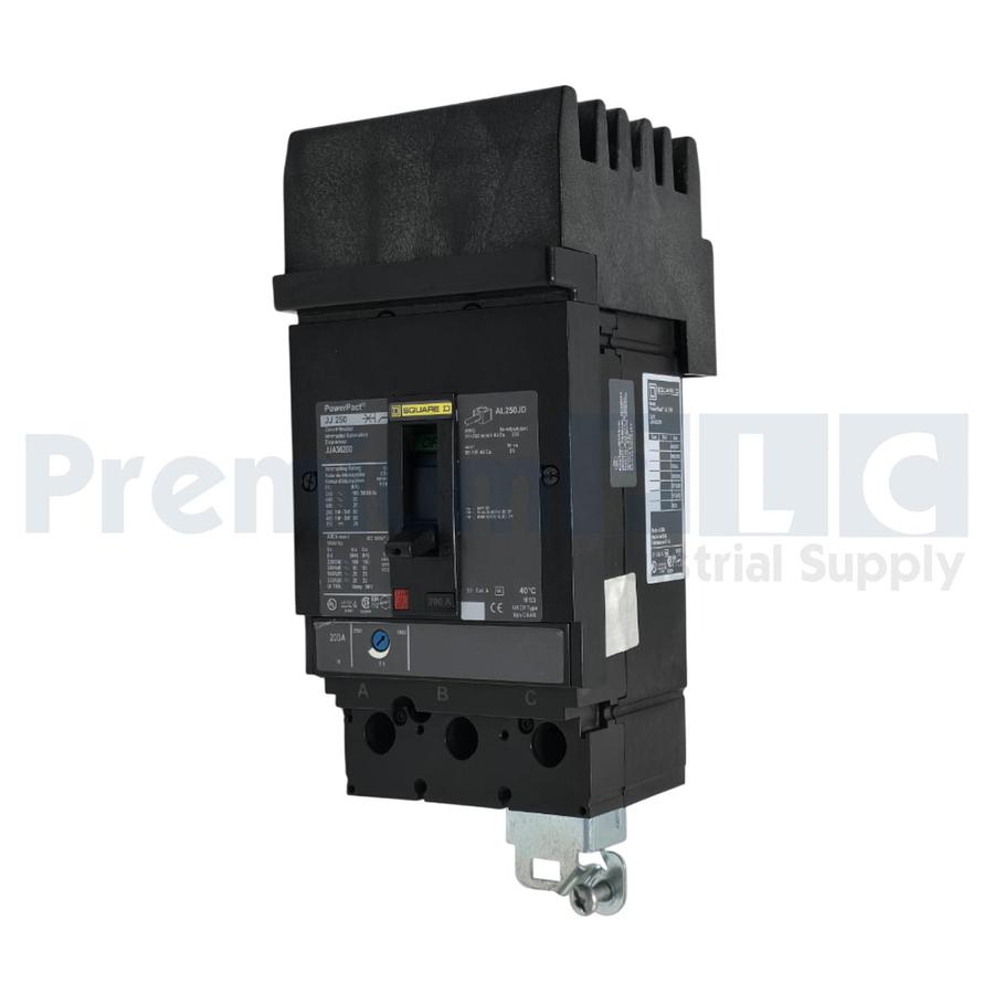 SQUARE D JJA36200 PowerPact JJ 250 CIRCUIT BREAKER 200A, 3-POLE, 600VAC NSNP 785901939245