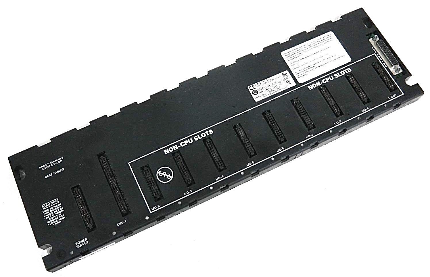 Used GE FANUC IC693CHS391N PROGRAMMABLE CONTROLLER BASE 10-SLOT EMI ENHANCED