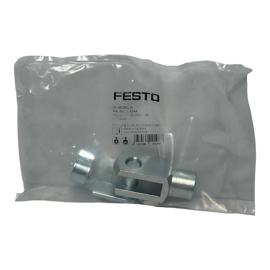 Used Festo SG-M10X1,25 Rod Clevis Mounting Foot Material 6144 Box of 10 - New Sealed
