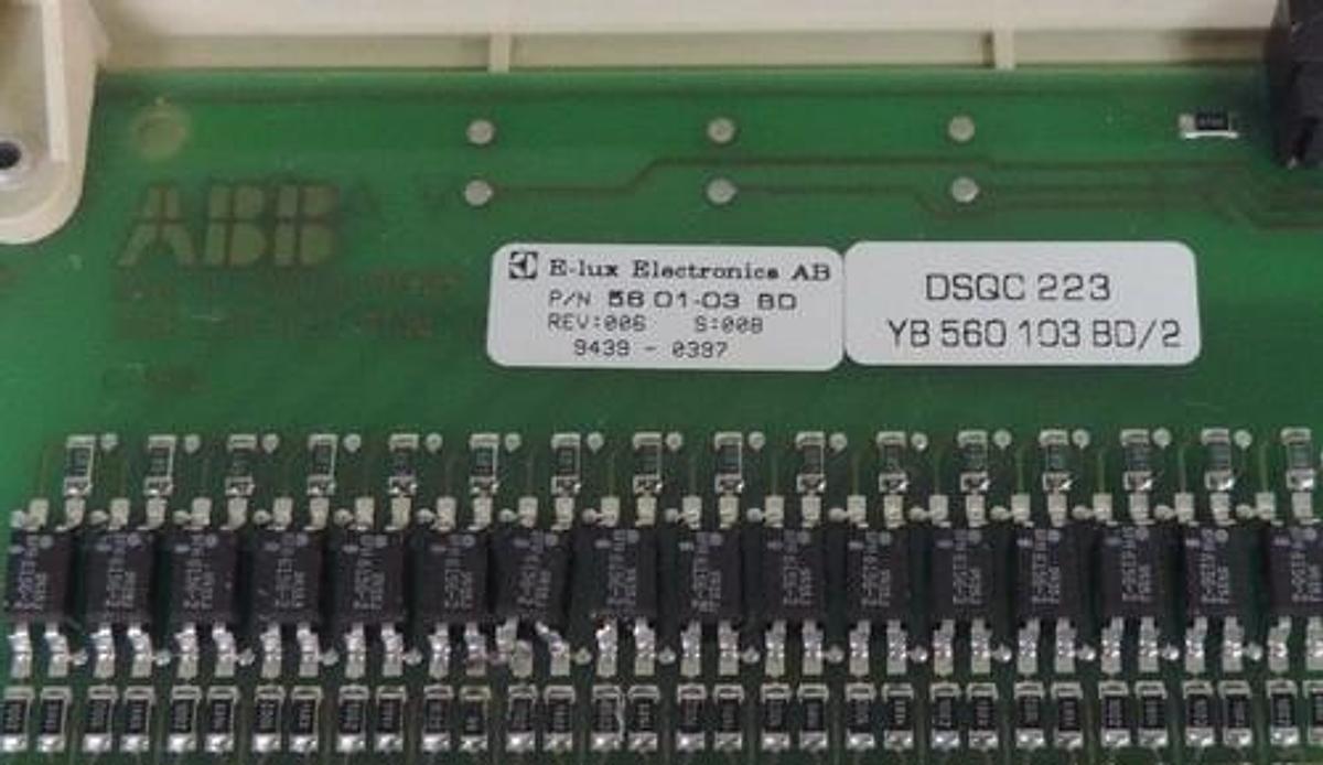 Used ABB DSQC 223 I/O BOARD DIGITAL MODULE YB 560 103 BD/2, 3HAB 2214-8/2 REV: 006