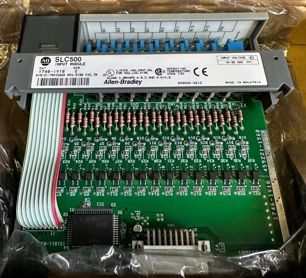 Used ALLEN BRADLEY 1746-IV16 /C SLC 500 DIGITAL INPUT MODULE 10-30VDC 1746IV16