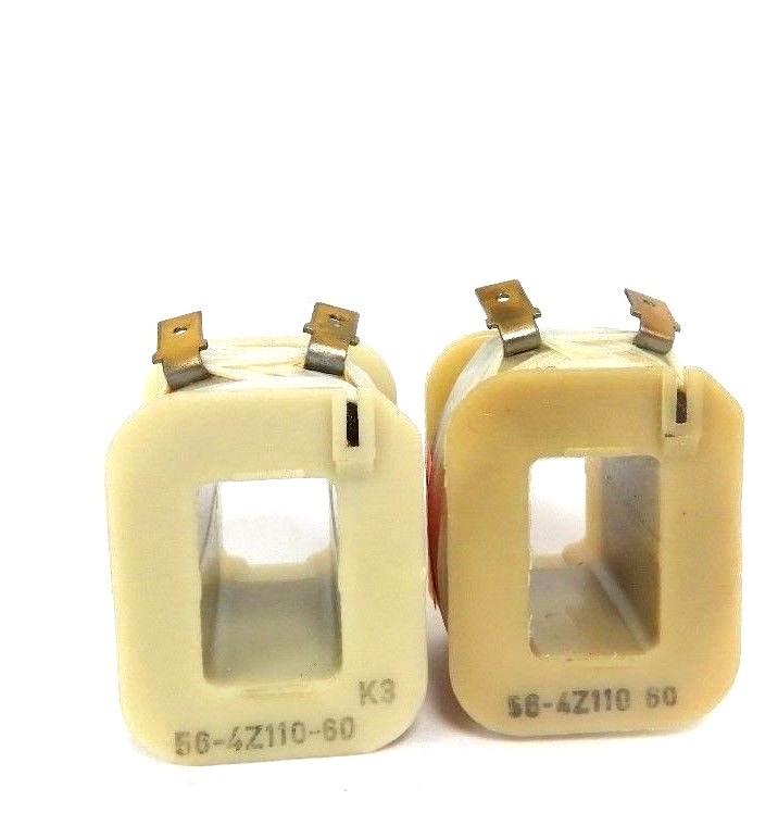 Used LOT OF 2 NEW GENERIC 56-4-Z-110-60 COILS 110V 60HZ 2-TERMINAL CONTACTS