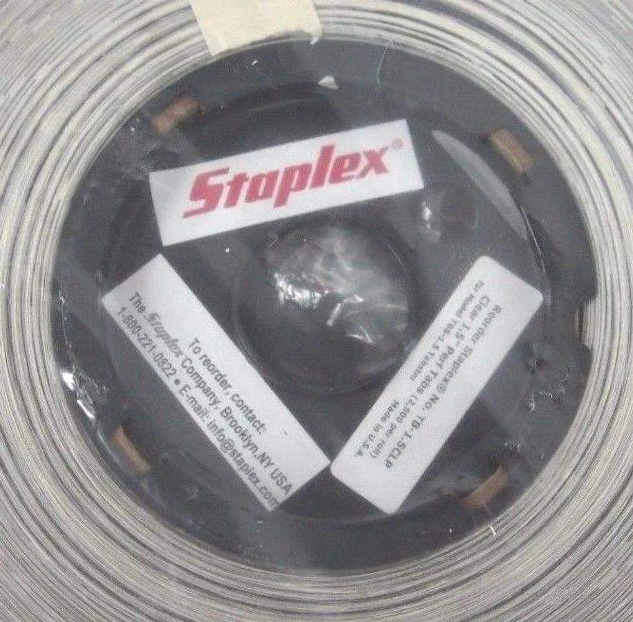 Used NEW STAPLEX TB-1.5CLP CLEAR 1.5" PERFORATED TABS 2,500 PER ROLL TB15CLP