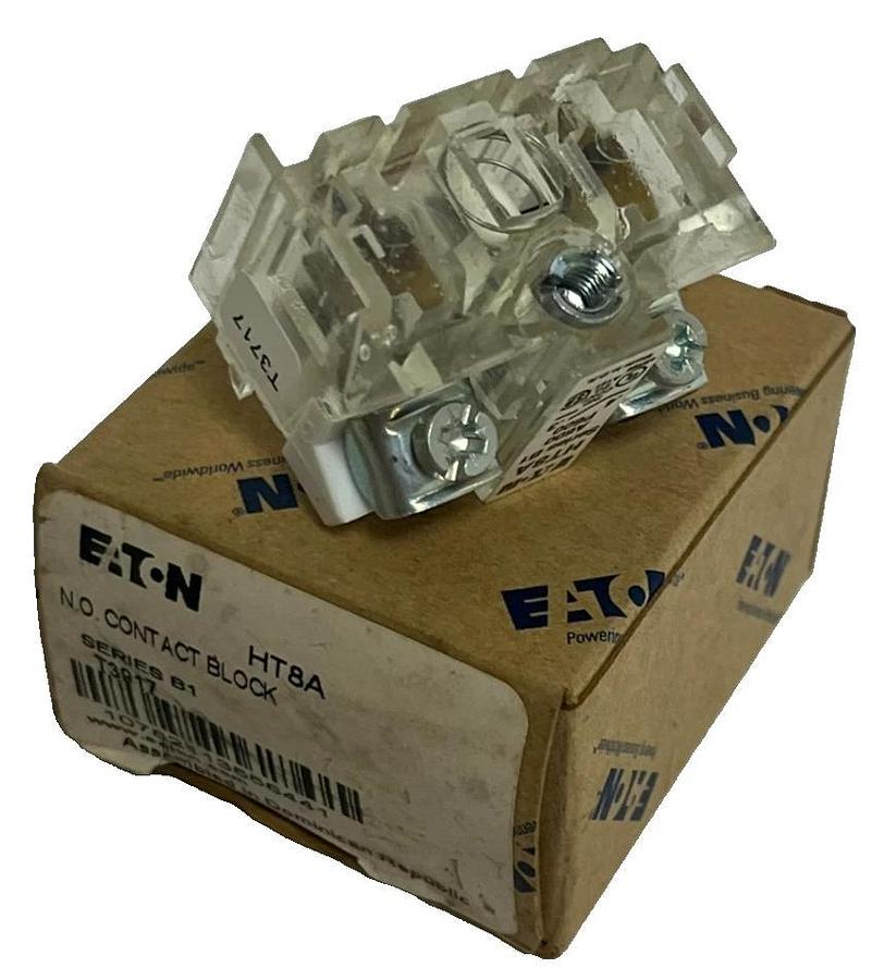 LOT OF 8 Eaton HT8A Contact Block Series B1 30mm HT800 N.O. Normally Open NSMP