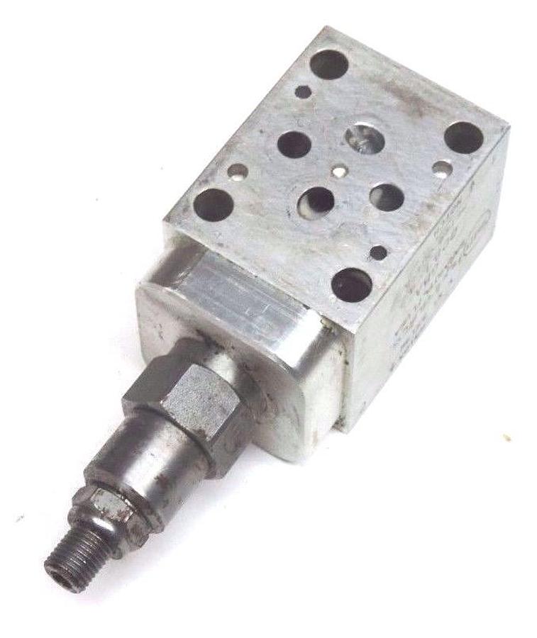 Used SUN HYDRAULICS GBA HYDRAULIC FLOW CONTROL MANIFOLD 0DB1-A2