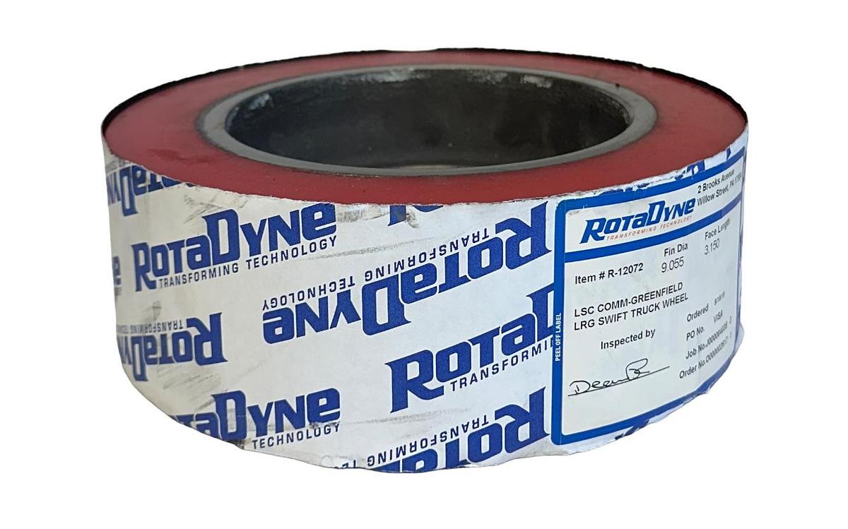 Used ROTADYNE R-12072 / R12072 LRG SWIFT TRUCK WHEEL 9.055'' DIA 3.150'' FACE NSNP