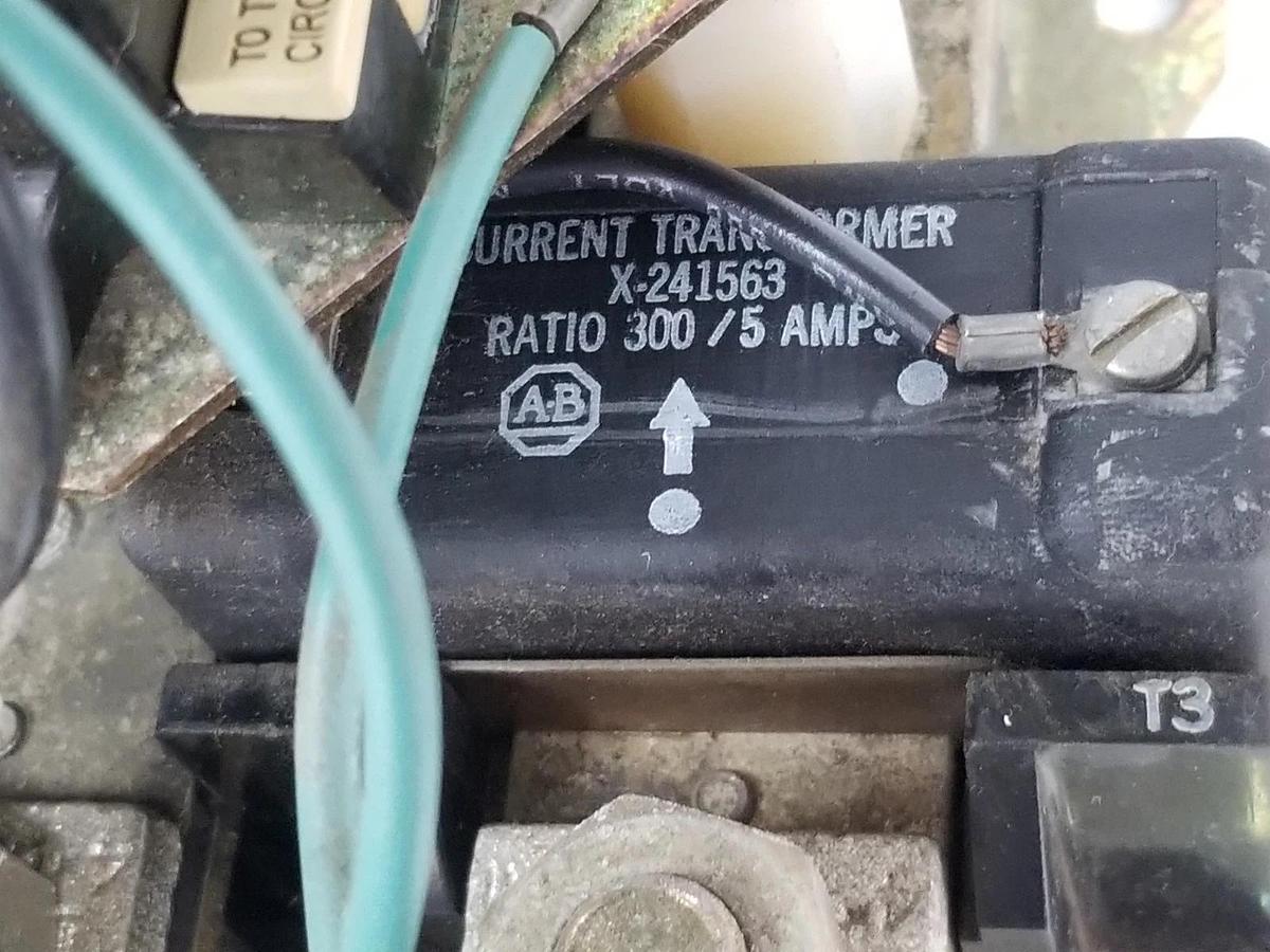 Used ALLEN BRADLEY 509-FOB NON-REVERSING STARTER NEMA SIZE 5, SER. L, 3P, 3PH, 509FOB