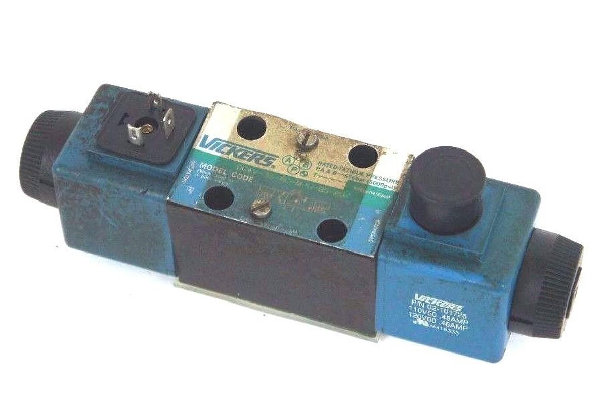 Used VICKERS DG4V-3S-6C-M-U-B5-60 SOLENOID VALVE 5000/1450PSI, 350/100BAR