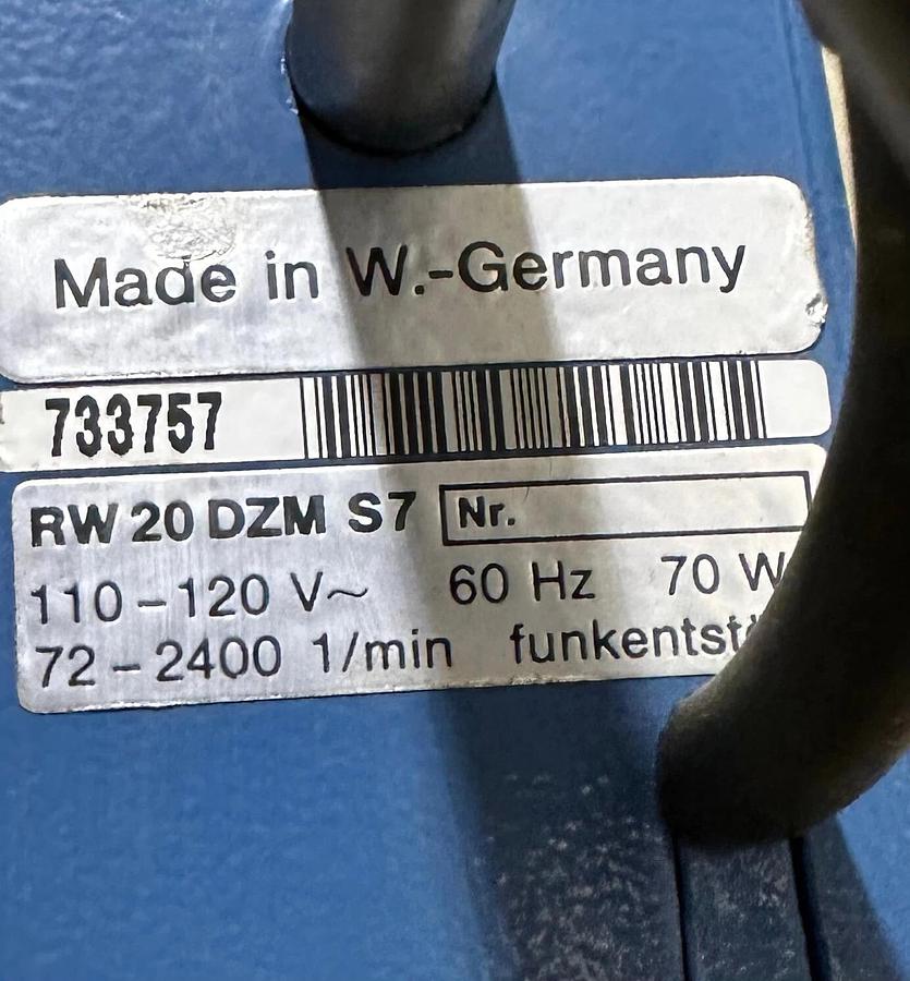 Used FOR PARTS TEKMAR RW 20 DZM / RW20DZM MIXER 110/120V 60Hz 70W RW 20 DZM S7