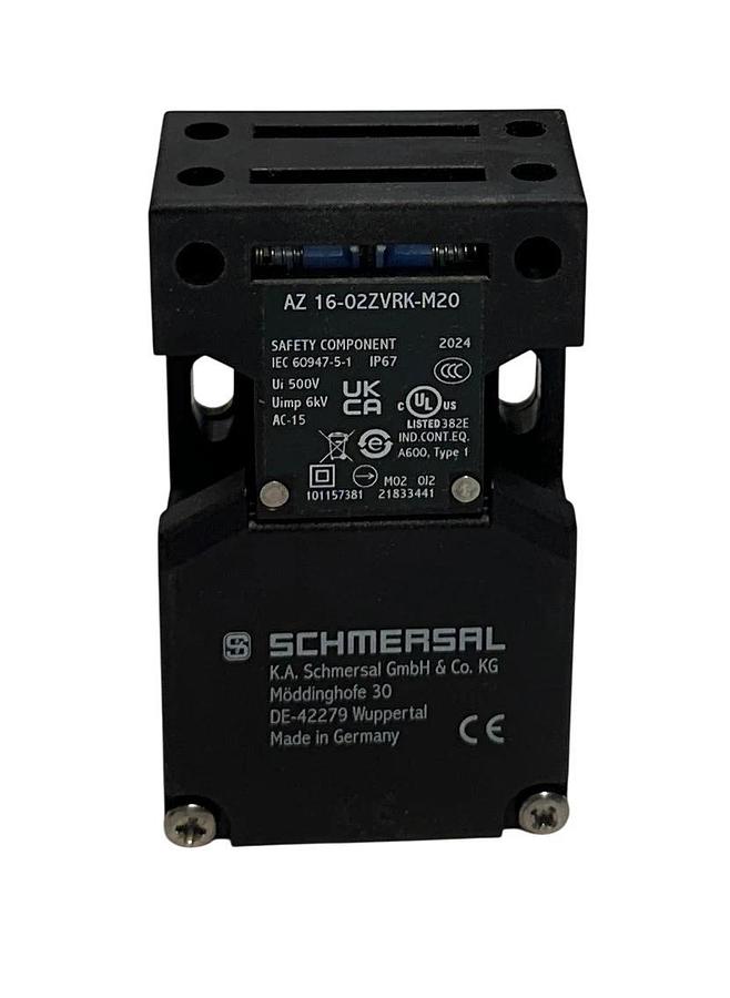 SCHMERSAL AZ 16-02ZVRK-M20 / 37AH8944 SAFETY SWITCH W/ SEPARATE ACTUATOR NSMP