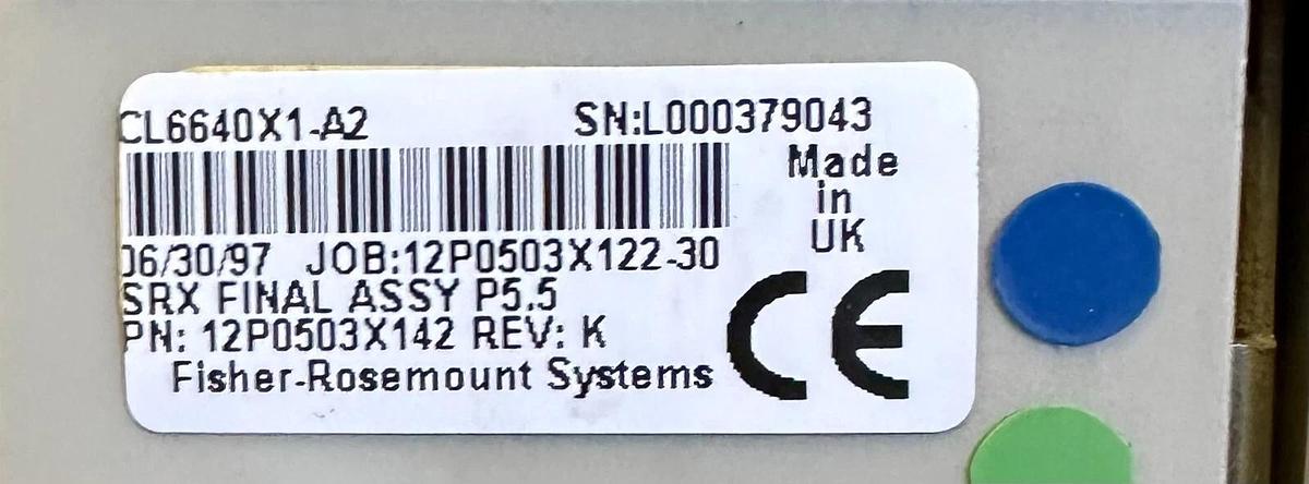 Used FISHER-ROSEMOUNT CL6640X1-A2 / CL6640X1A2 PROVOX CONTROLLER SRX 12P050X142