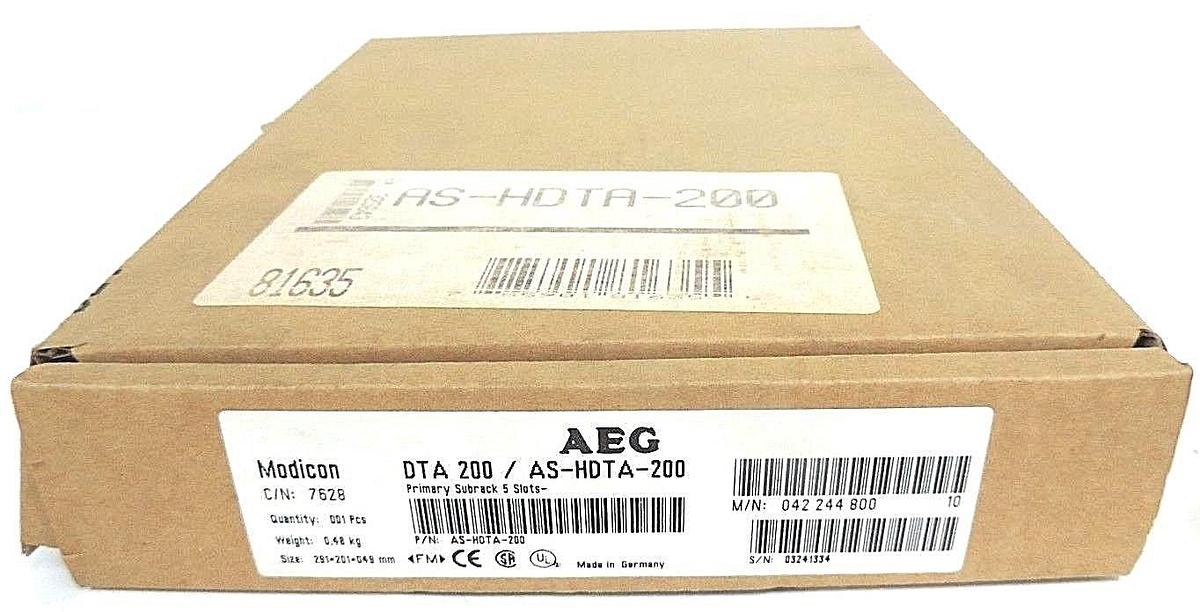 Used NEW SCHNEIDER MODICON DTA 201 7628-042.244 801 SECONDARY SUBRACK 5 SLOT