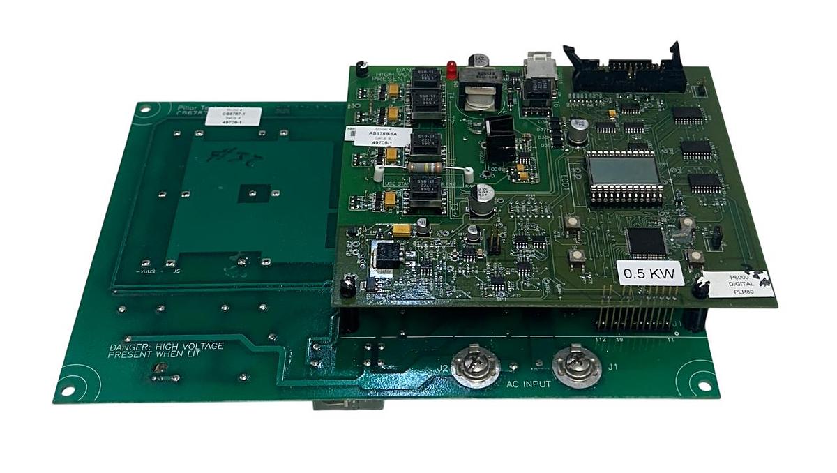 Used PILLAR TECHNOLOGIES CB6787-1 / AB6788-1A POWER BOARD P6000 OEM PLR80 USNP