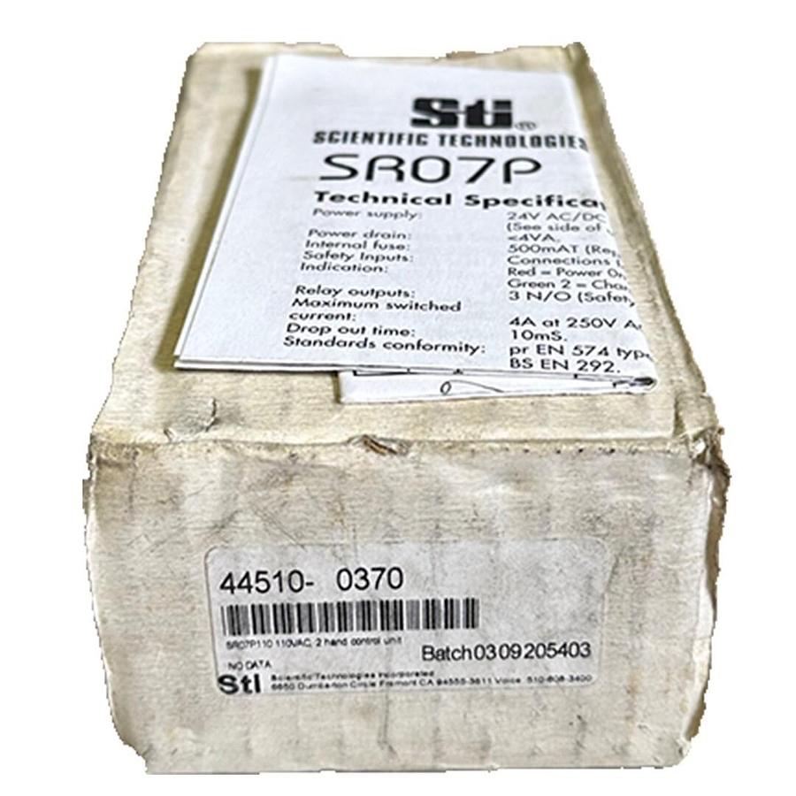 Used NEW STI 44510-0370 / 445100370 SR07P 2-HAND CONTROL LOGIC UNIT 110Vac SR07P110