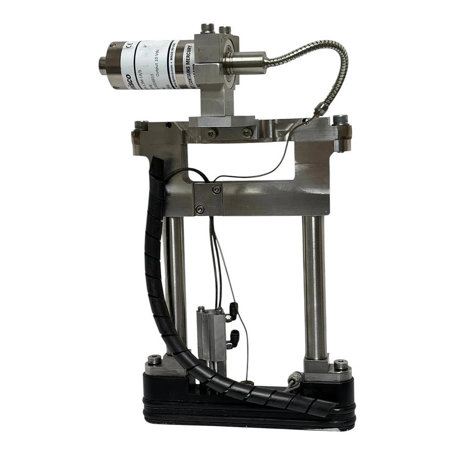 Used Dynisco PT4676-1.5M-14/5 Melt Pressure Transducer on Extruder Slide Gate Assy.