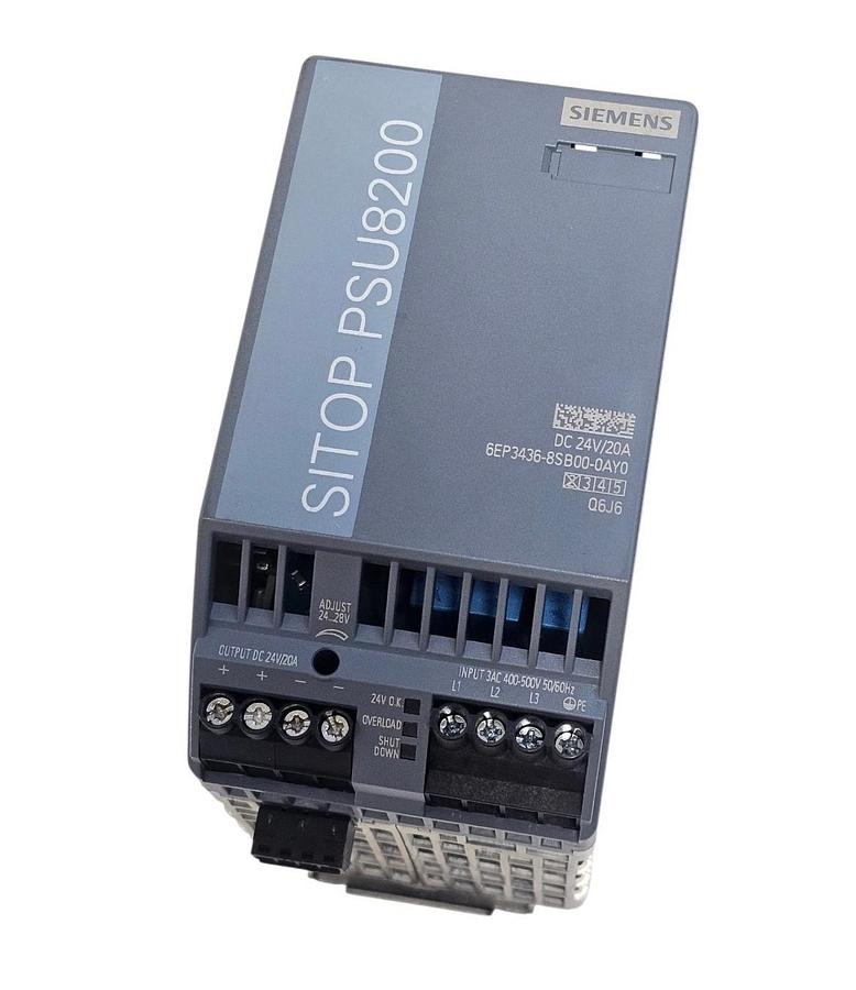Used SIEMENS 6EP3436-8SB00-0AY0 POWER SUPPLY SITOP PSU8200 DC 24V/20A