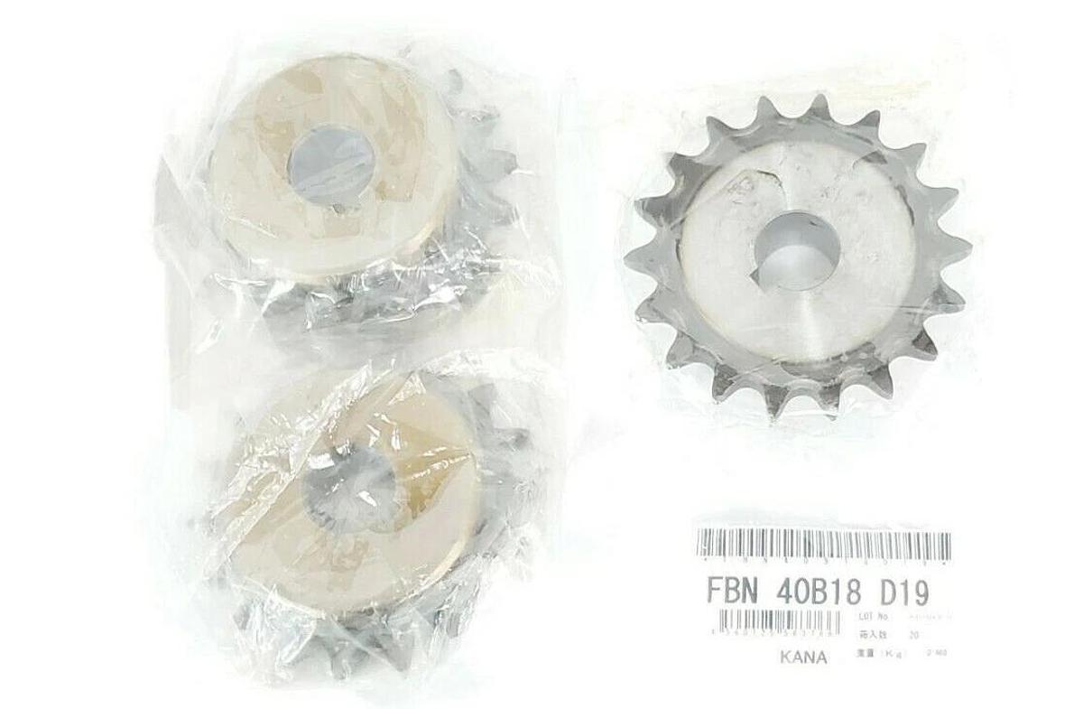 LOT OF 3 NEW KANAYAMA MISUMI FBN 40B18 D19 FINISHED BORE SPROCKETS FBN40B18D19