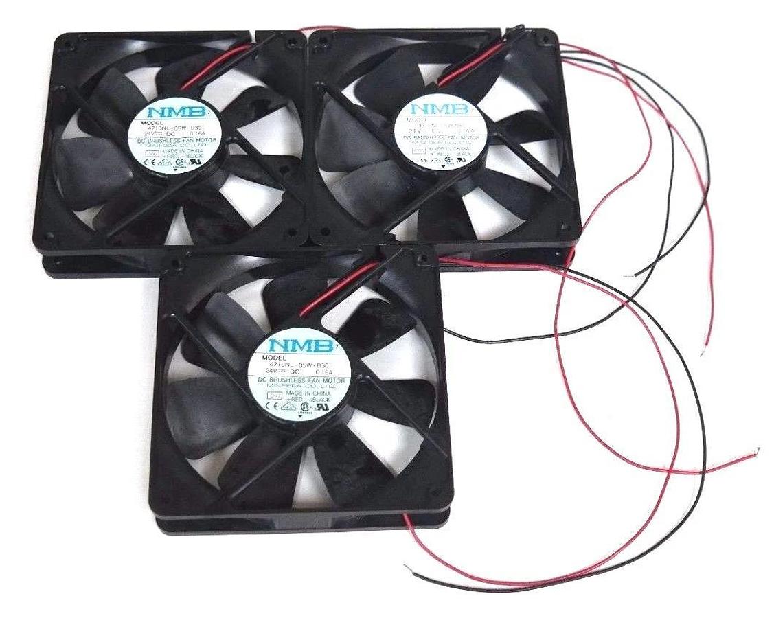 Used LOT OF 3 MINEBA NMB 4710NL-05W-B30 DC BRUSHLESS FAN MOTORS 4710NL05WB30