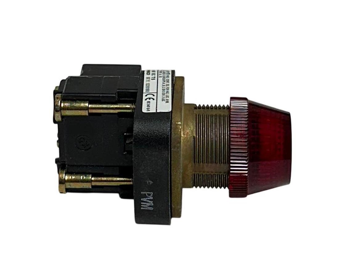 Used ALLEN BRADLEY 800T-P16R /T BULLETIN 800T 30mm PILOT LIGHT RED 120V 50/60Hz NSNP