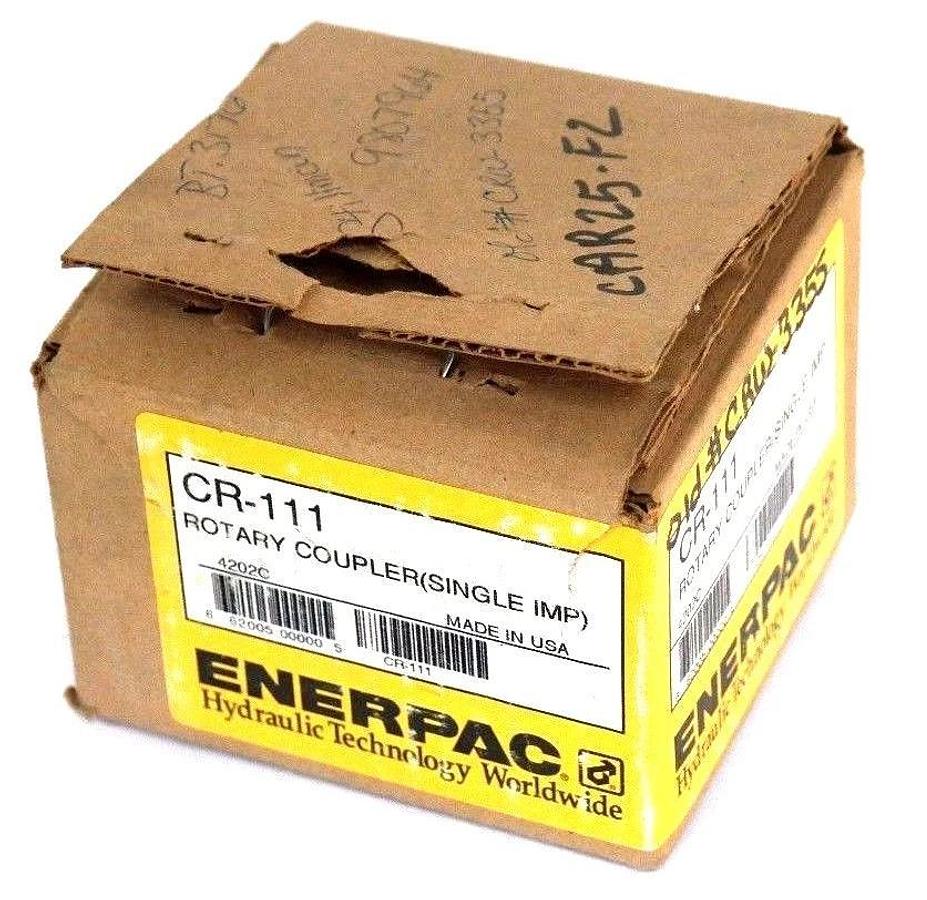 NIB ENERPAC CR-111 ROTARY COUPLER (SINGLE IMP) CR111