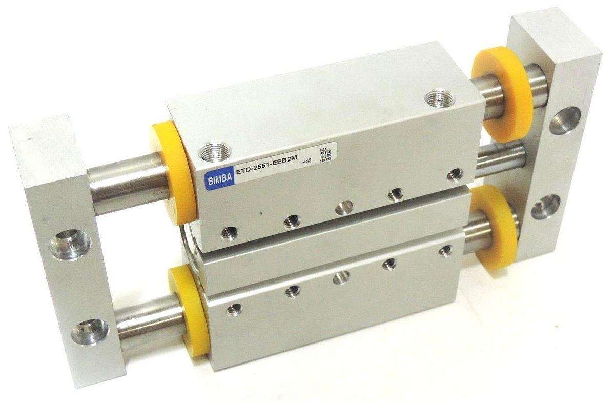 NEW BIMBA ETD-2551-EEB2M PNEUMATIC SLIDE MAX PRESS 10 BAR 140 PSI