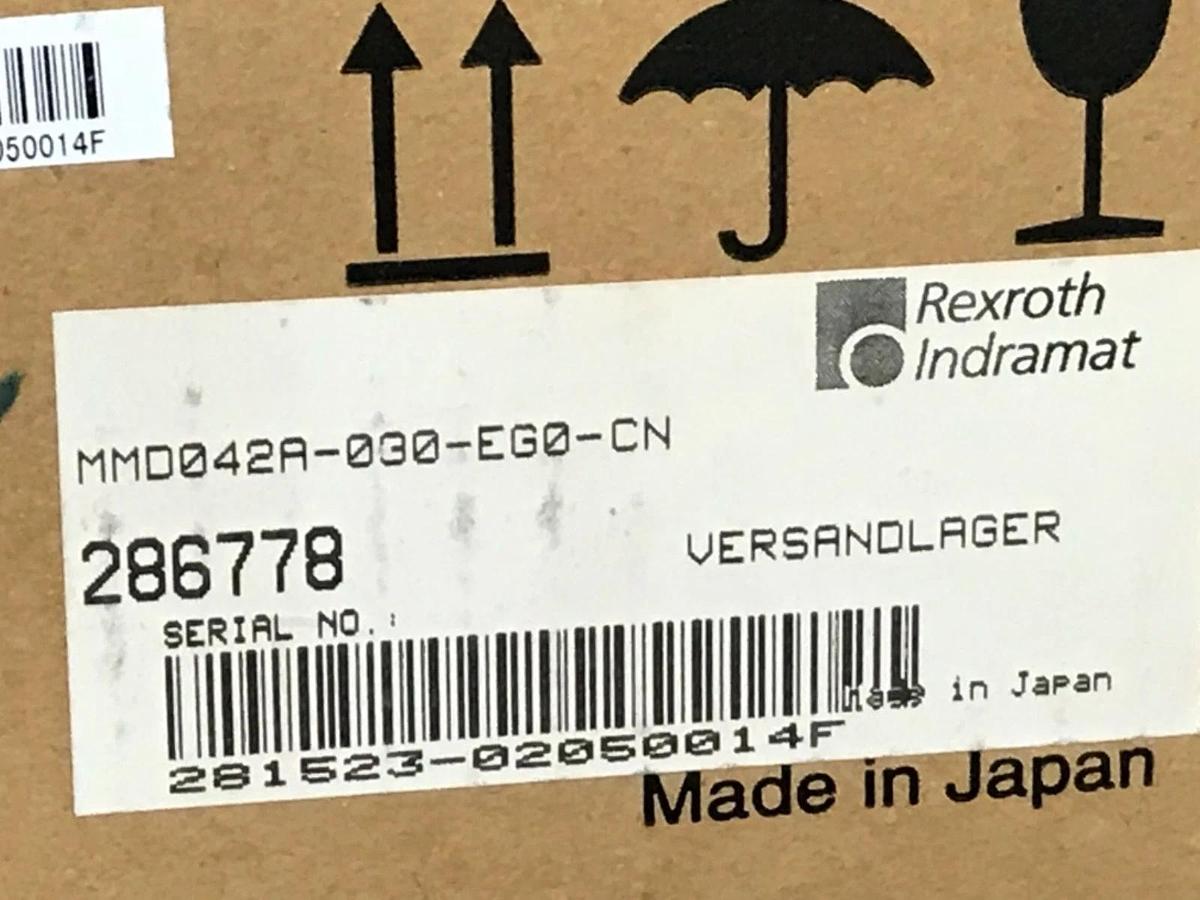 REXROTH INDRAMAT MMD042A-030-EGO-CN MMD SERVO MOTOR 106V/2.5A R911286778 NSMP