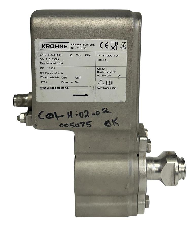 Used KROHNE 0-901-73-808-0 / 0901738080 BATCHFLUX 5500 C FLOW METER 17-31VDC 4W USNP