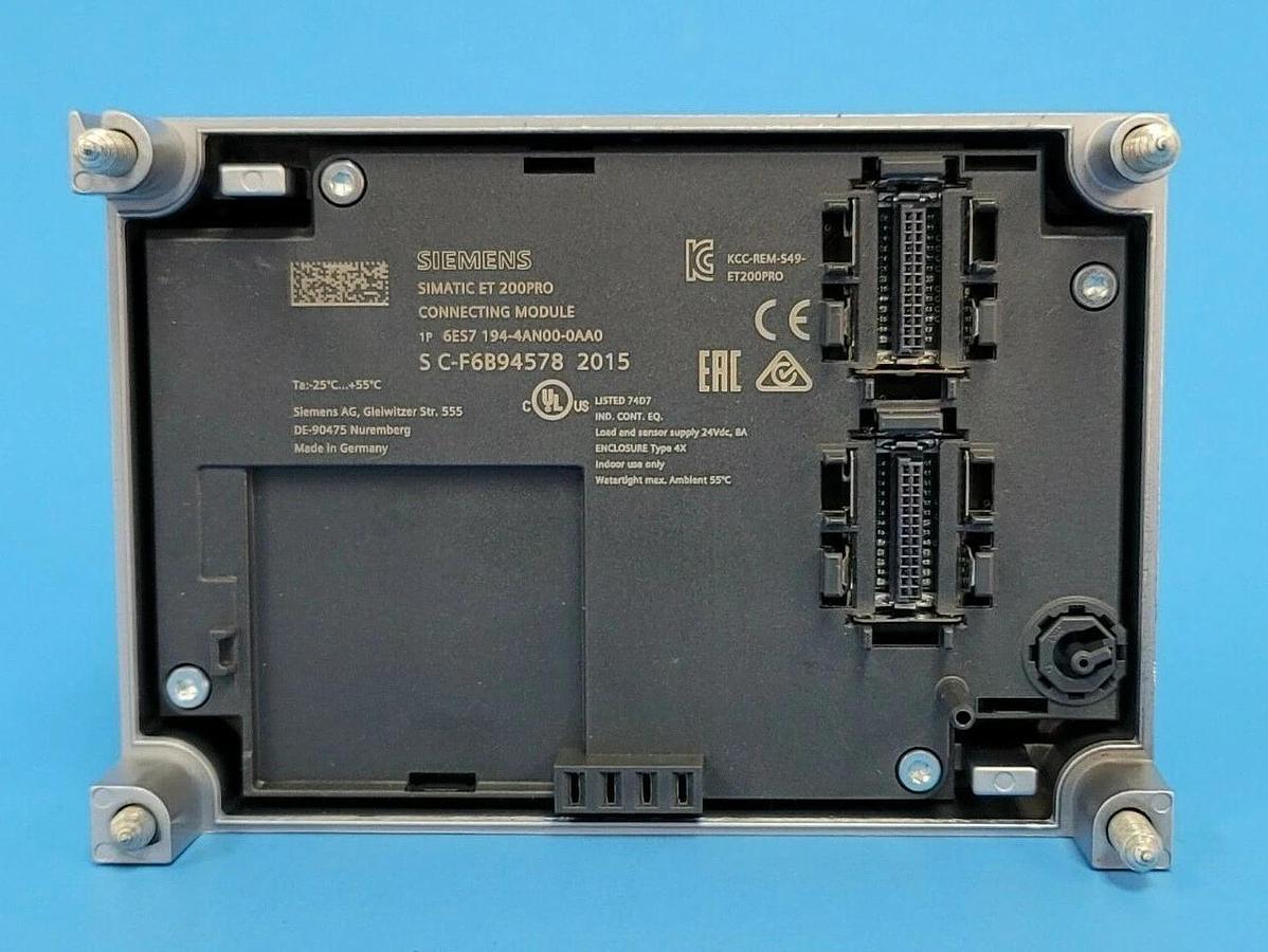 Used SIEMENS 6ES7194-4AN00-0AA0 CONNECTING MODULE ET200PRO