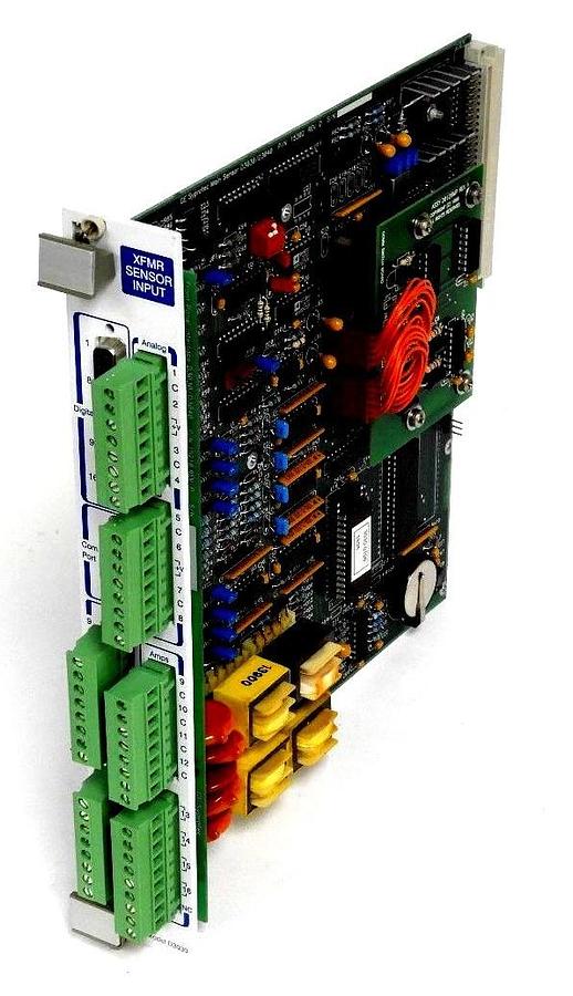 Used GE SYPROTEC 15302 REV. D SENSOR INPUT XFMR BOARD W/ ASSY. 20126MP REV. A SWITCH
