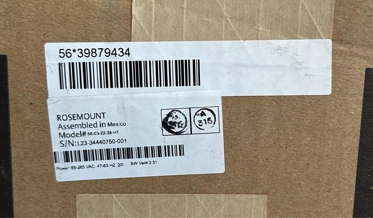 Used NEW SEALED ROSEMOUNT 56-03-22-38-HT / 56032238HT MODEL 56 DIGITAL INPUT ANALYZER